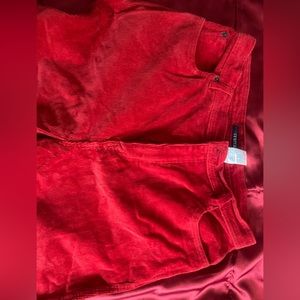 Red corduroy Pants